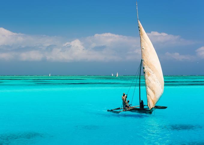 Rejs po lagunie na Zanzibarze