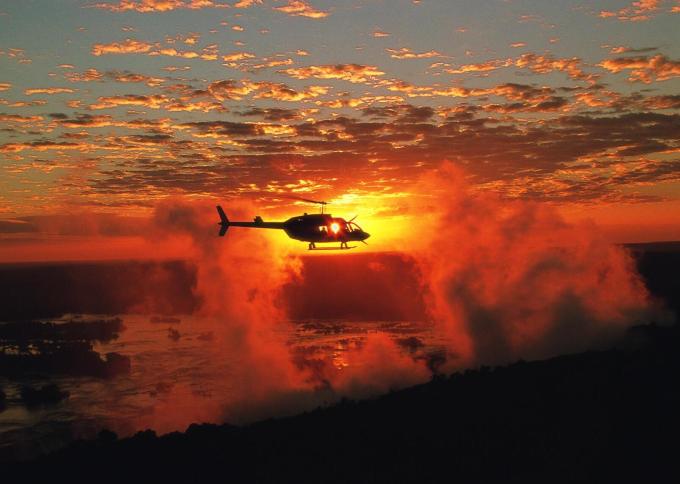 Przelot helikopterem nad Wodospadami