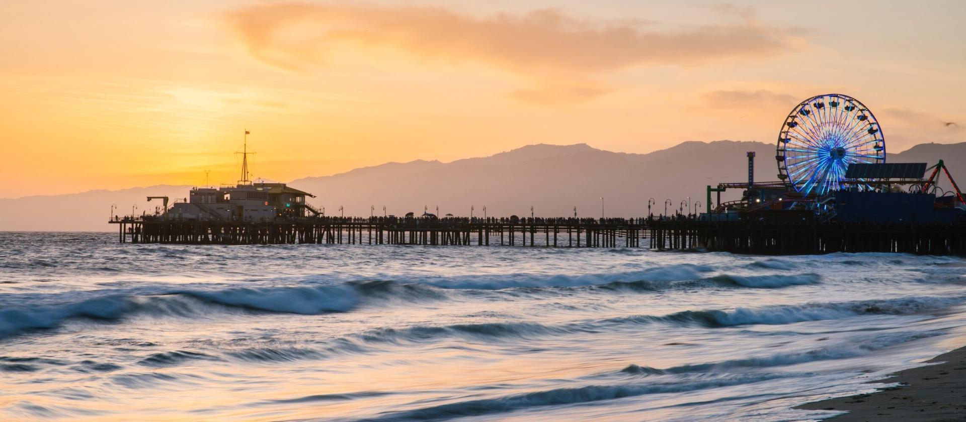 Wypoczynek przy plaży w Santa Monica