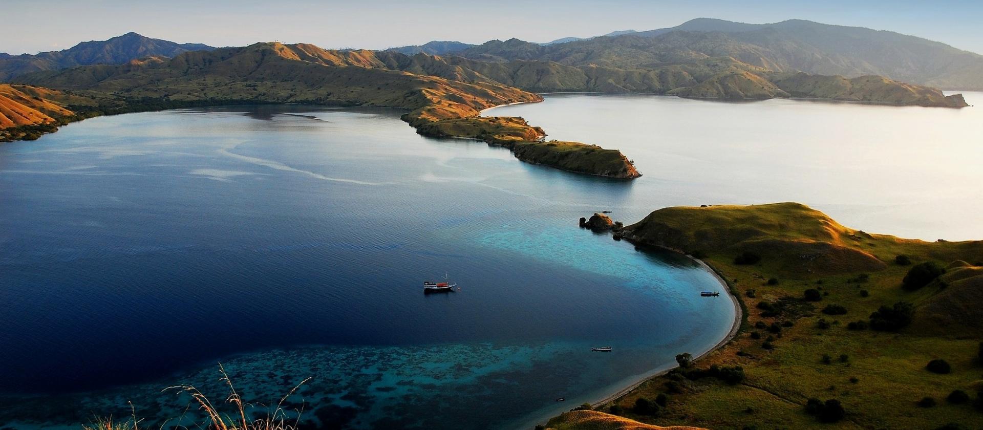 Panorama wysp Komodo