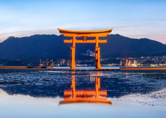 Miyajima i pływająca brama torii