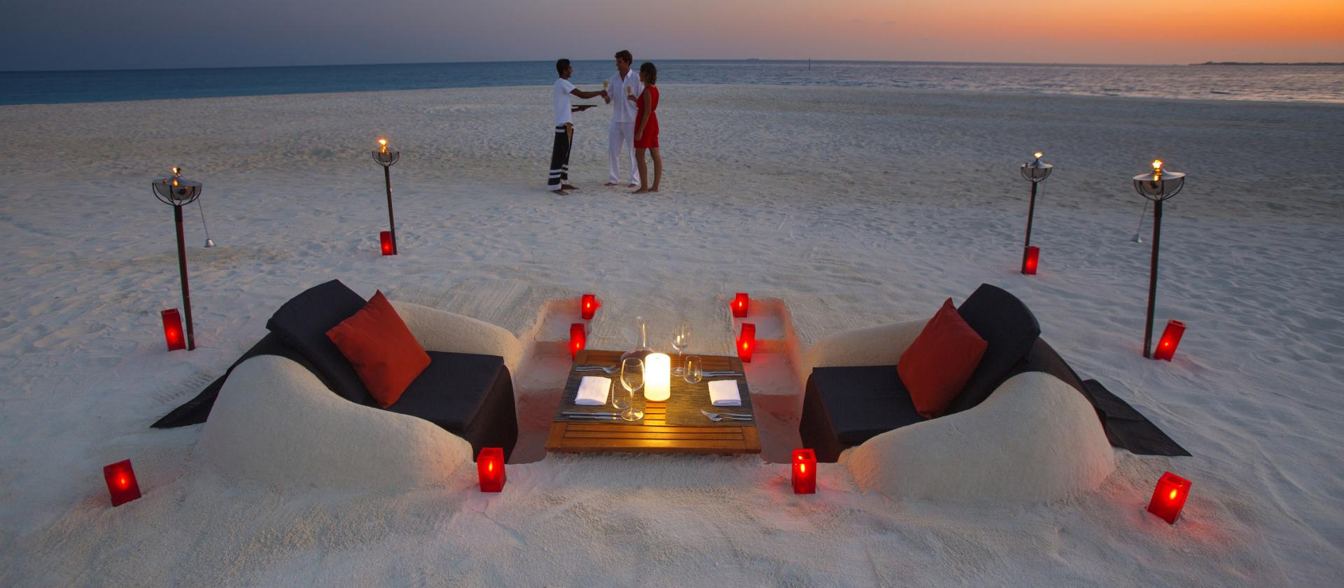 Romantyczna kolacja na plaży