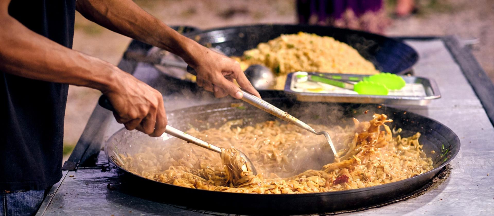Street food w Kuala Lumpur 