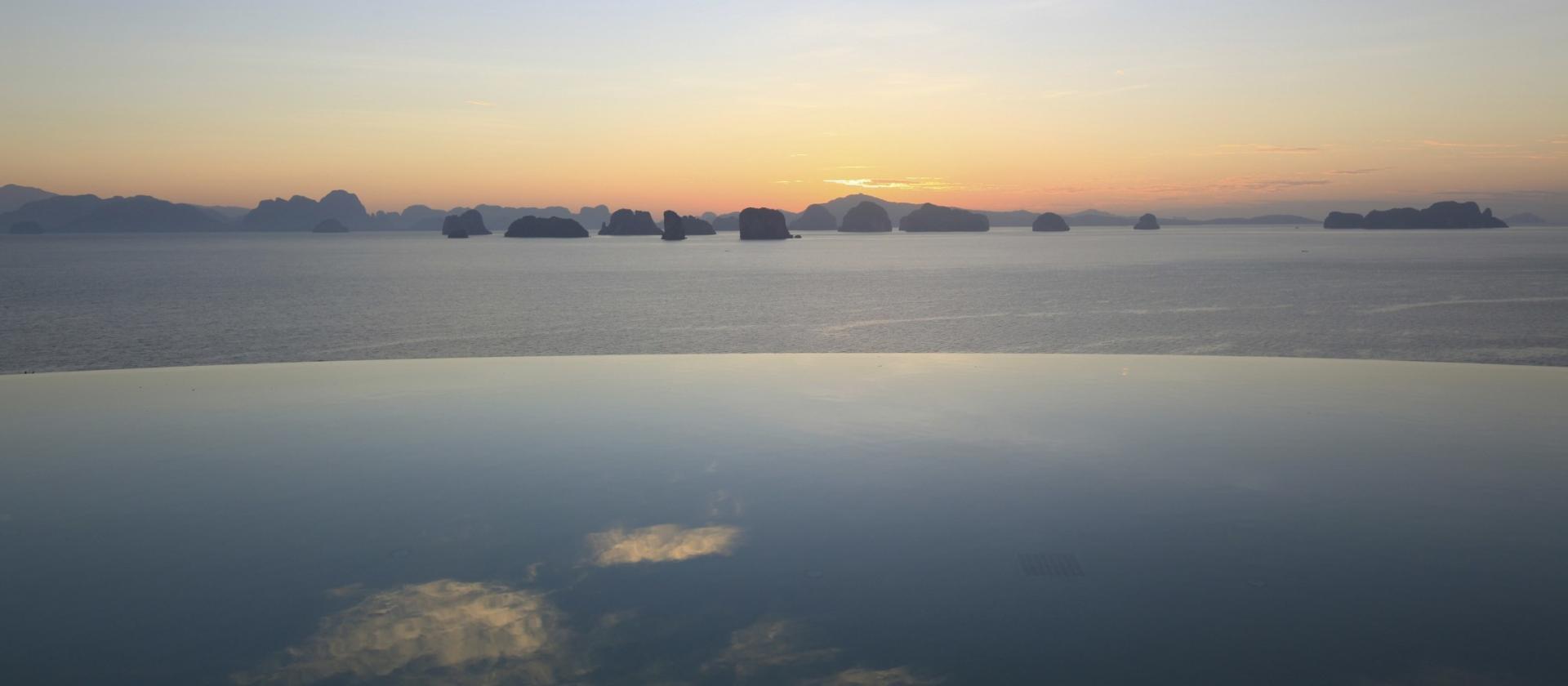 Basen infinity w hotelu Six Senses Yao Noi