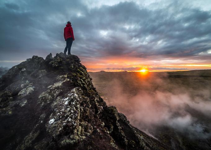 Pejzaż regionu Reykjanes