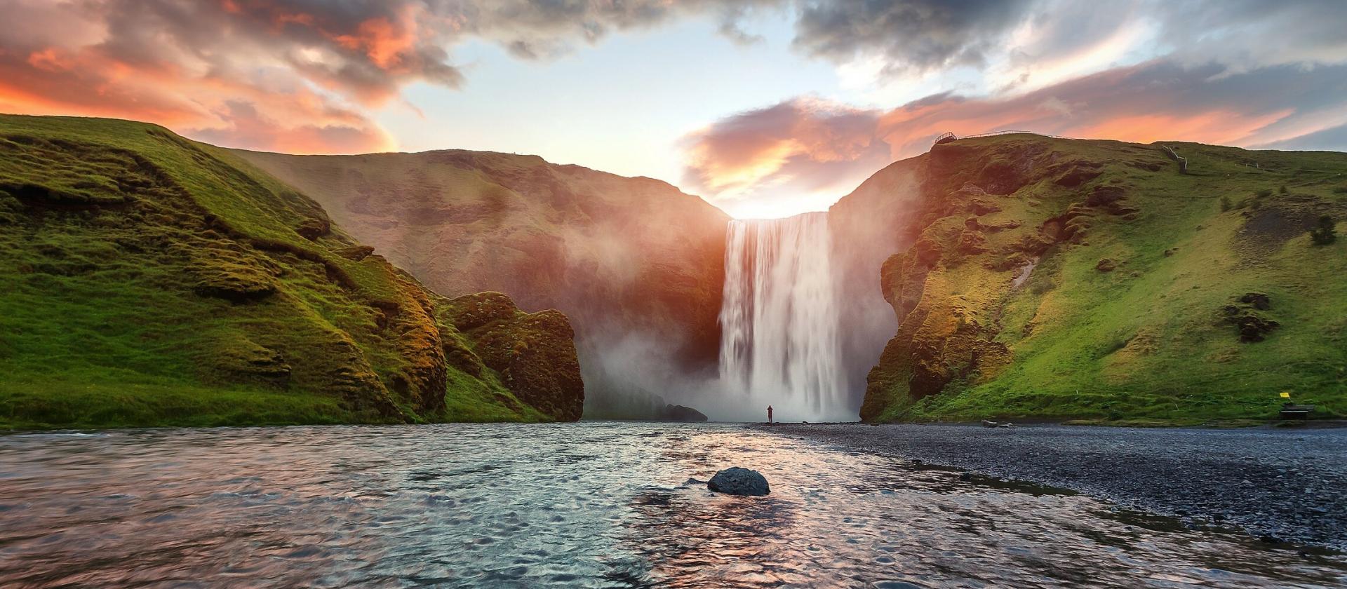Wodospad Skogafoss