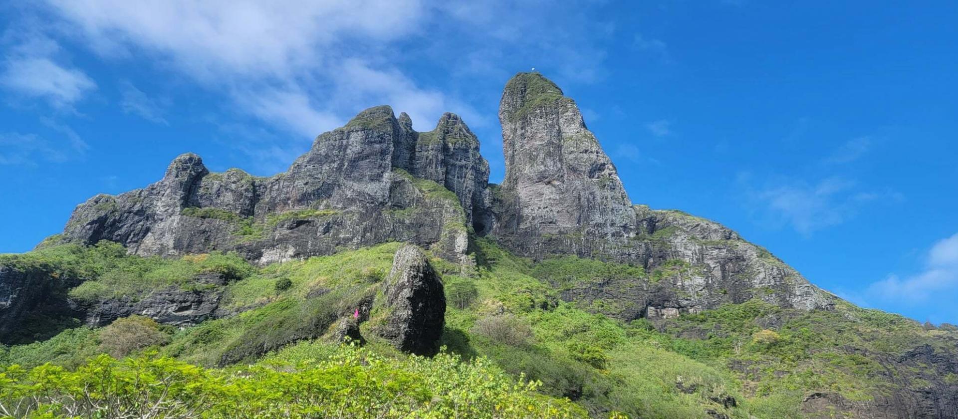 Hiking na szczyt Hue na wyspie Bora Bora