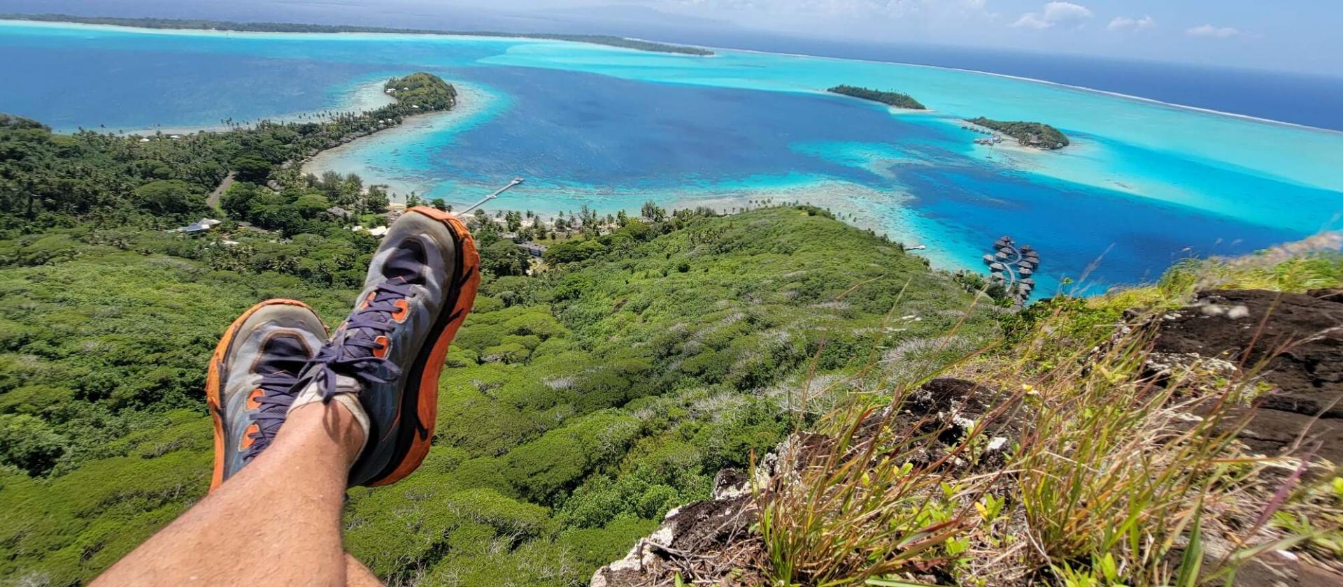 Hiking na szczyt Hue na wyspie Bora Bora